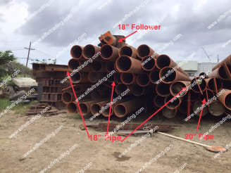 457LF of 18"x0.375" Pipe at 9' to 45' Lengths-1