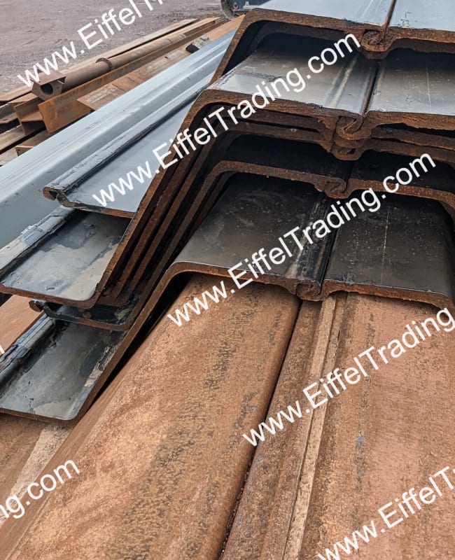 33 Pair of Surplus NZ38 Sheet Pile at 40' Lengths Eiffel Trading