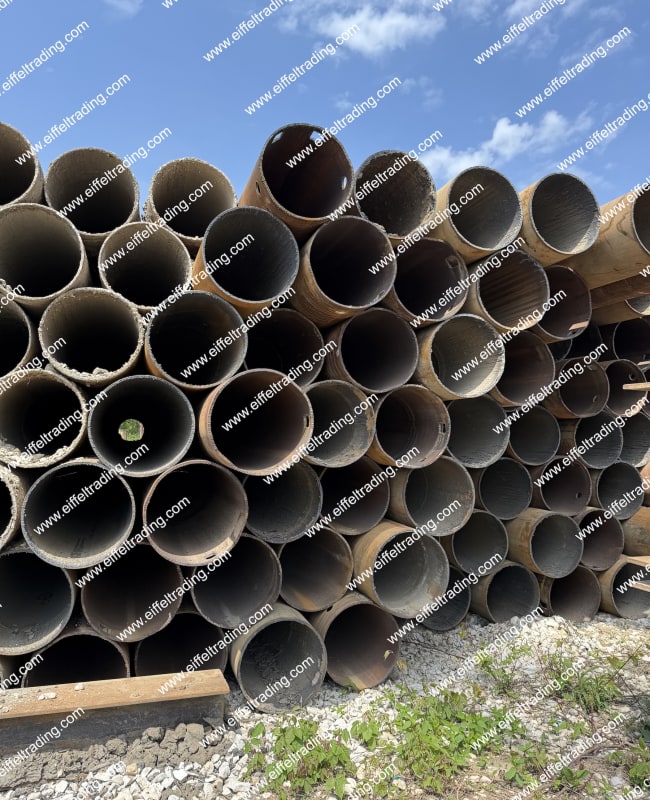 15,000LF of Used 24"x0.500" Pipe at 48' Lengths-2