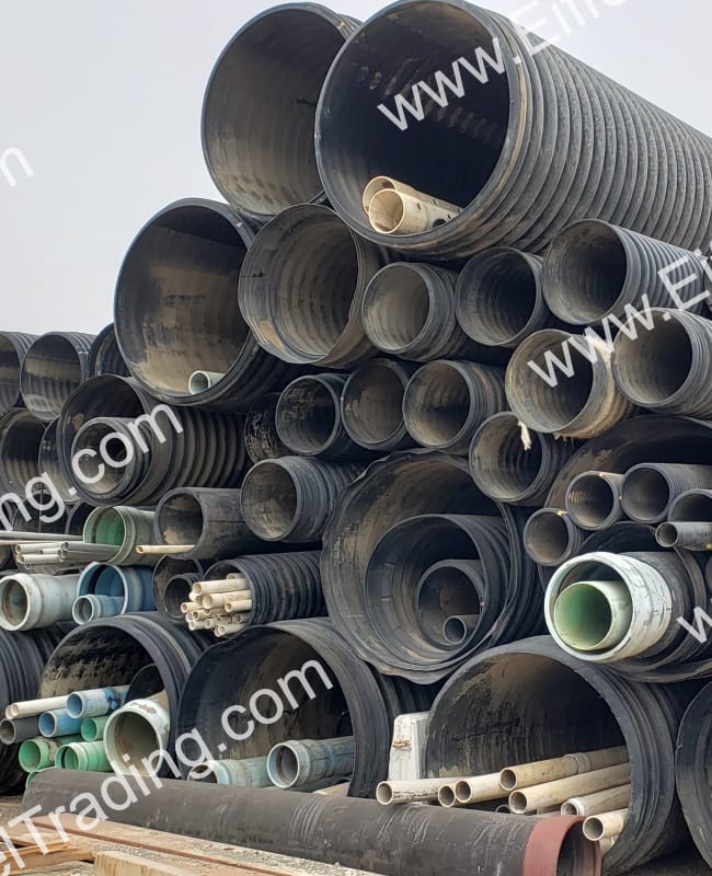 Used 24" Corrugated HDPE Pipe | Eiffel Trading