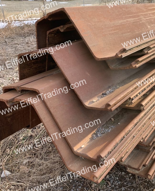 147 Pair of PZ35 Sheet Pile at 35' to 50' Lengths Eiffel Trading