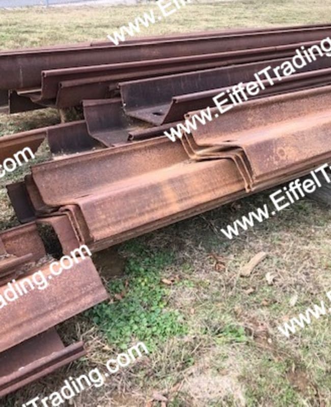 116 Singles of PZ22 Sheet Pile at 8' to 49' Eiffel Trading