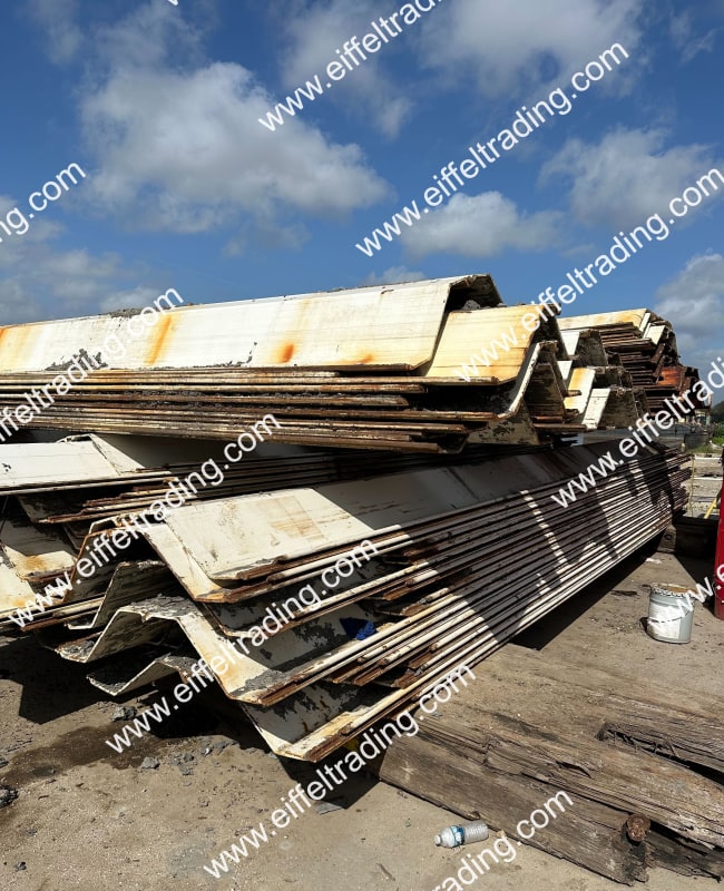 305 Pair of PZ22 Sheet Pile at 25' Lengths Eiffel Trading