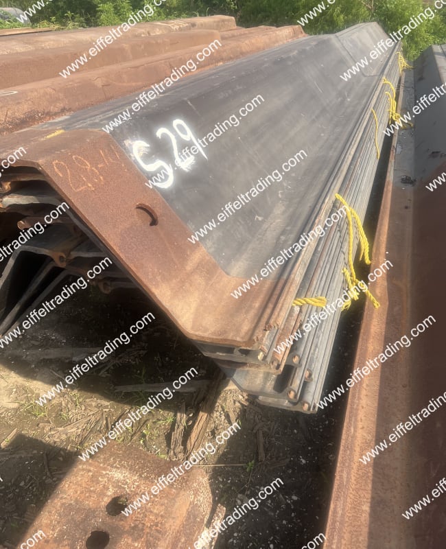 10 Pair of PZC26 Sheet Pile at 16' & 35' Eiffel Trading
