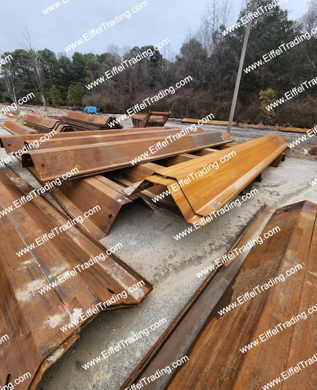142 Pairs of Used AZ27-800 Sheet Pile at 30'-1