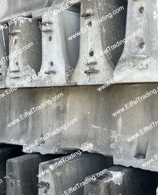 5,375LF of Used Non-Roadworthy Jersey Barrier Wall-1