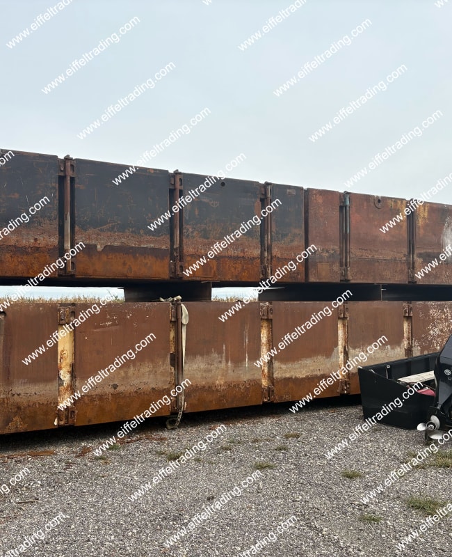 10ea. 40'x10'x5' Used Poseidon Sectional Barges-1