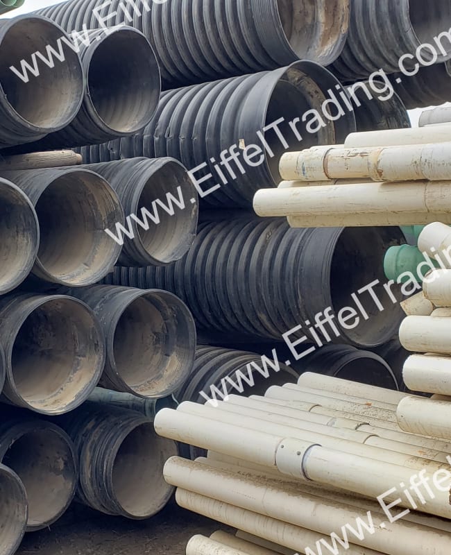 Used 18" Corrugated HDPE Pipe Eiffel Trading