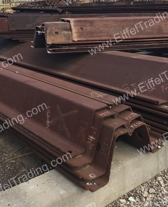 21 Pair of PZ27 Sheet Pile at 10' to 14' Lengths Eiffel Trading