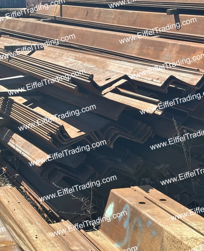 33 Singles of PZ27 Sheet Pile at 45' Lengths Eiffel Trading