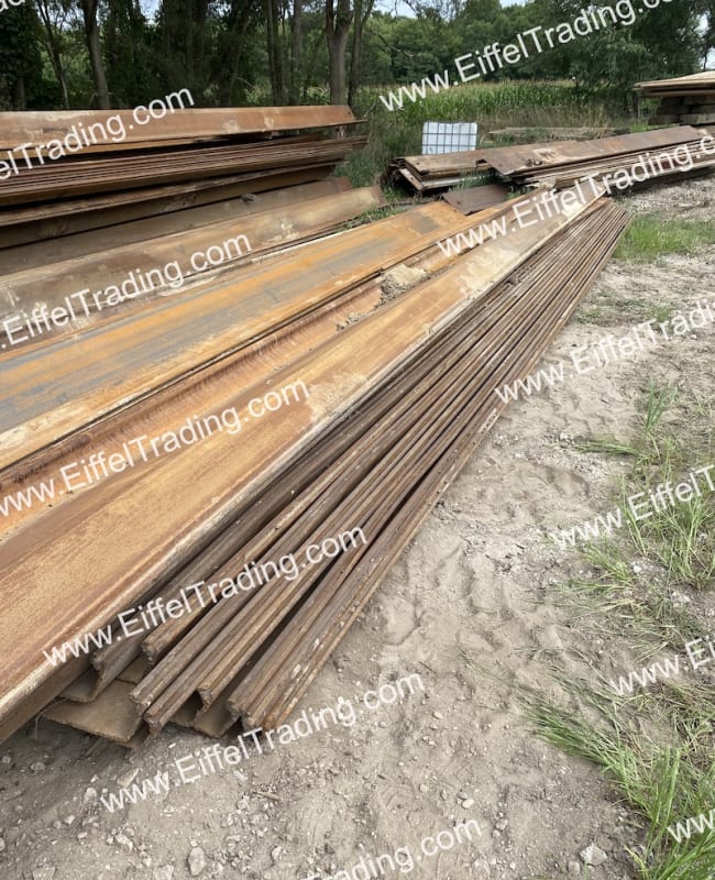 49 Singles of PZ27 Sheet Pile at 40' Lengths Eiffel Trading