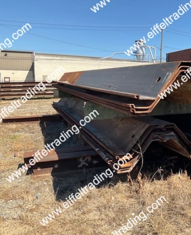 9 Pair of NZ19 Sheet Pile at 30' to 35' Lengths Eiffel Trading