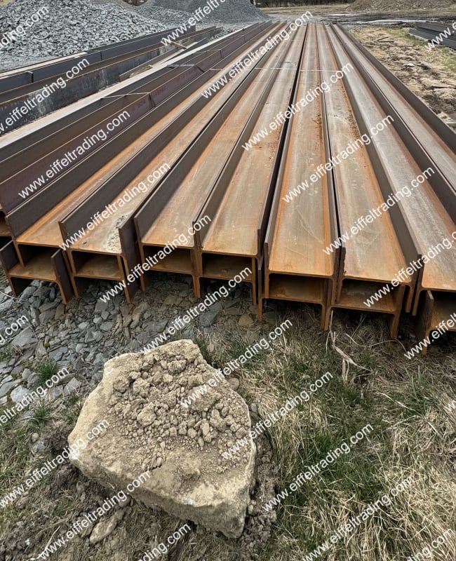 19ea. Surplus HP12x53 Beams at 50' Lengths-1