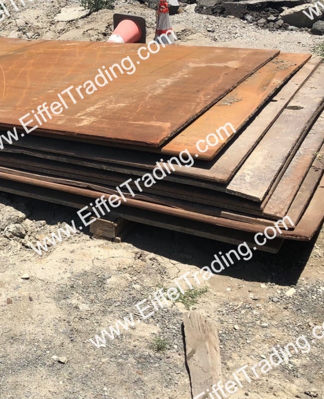 32ea. Used 6'x1" Steel Plates Eiffel Trading