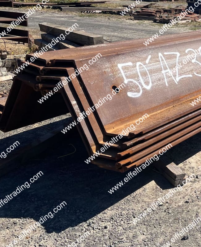 5 Pair of New/Surplus AZ-38 Sheet Pile at 50'-1