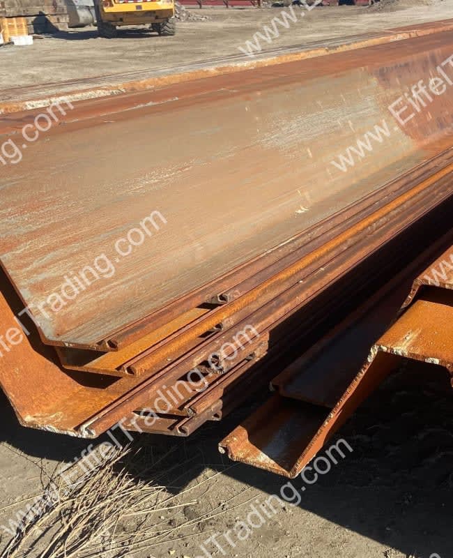 20 Pair of ZZ36700 Sheet Pile at 60' Lengths Eiffel Trading