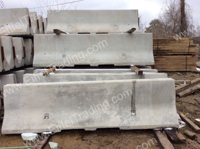 10' Jersey Barrier with JJ Hooks for Rent Eiffel Trading