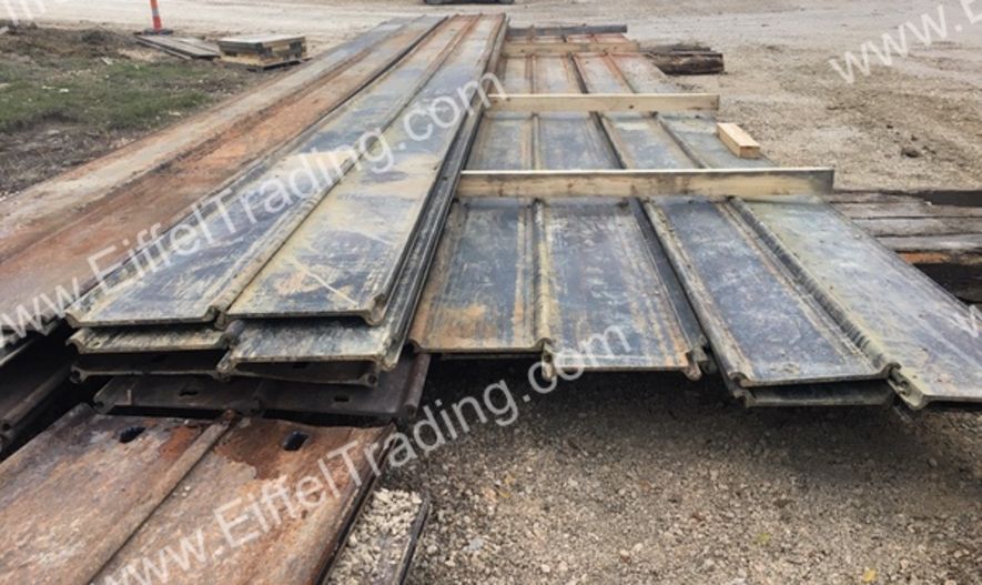 Used PS31 Flat Sheet Pile at 35' to 50'4" Lengths Eiffel Trading