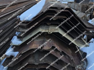 58 Pairs of Used AZ14-770 Sheet Pile at 22' to 26'-1