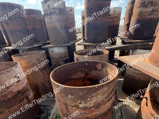 60ea. Used Pile Hats for 24" Pile-2