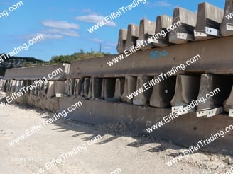 7,290LF of Used F-Shape Barrier Wall-1