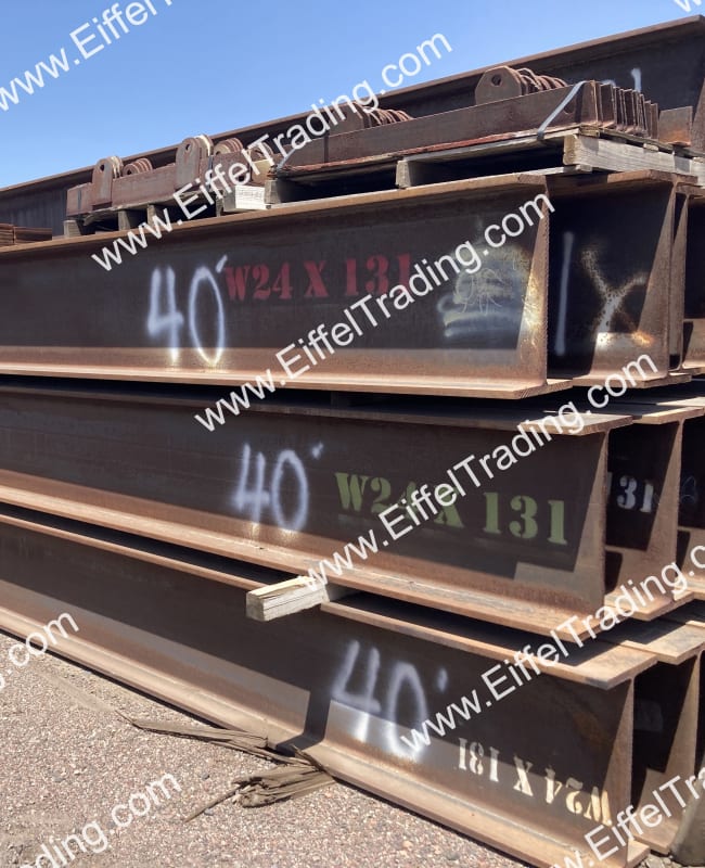 6ea. W24x131 Beams at 40' Lengths-1