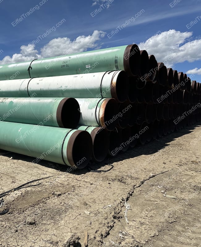30,000LF of 36"x0.465" Pipe X70 Surplus FBE Coated-1