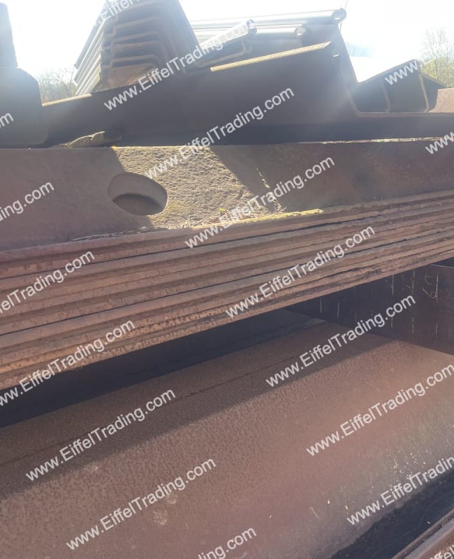 38 Pair of Used PZ-22 Sheet Pile at 25' Lengths-2