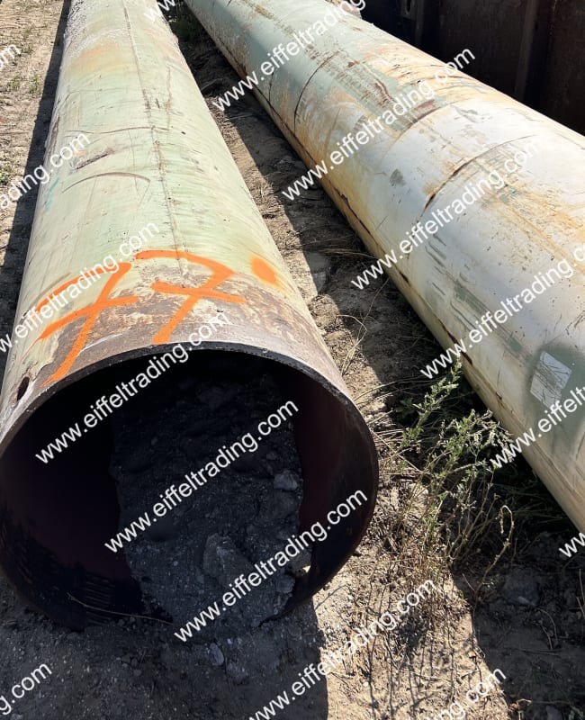 18ea. 30"x0.529" Pipe Pile at 54' to 80' Lengths-1