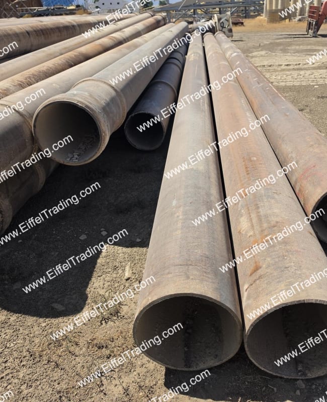 80ea. Used 16"x0.500" Carbon Pipe at 40' Lengths-1