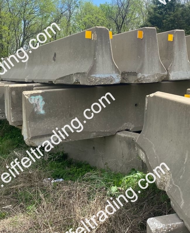 11,010LF of Used F-Shape Ty. 2 Barrier Wall-1