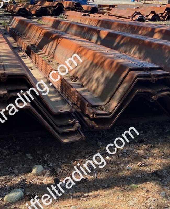 48 Pair of NZ-26 Sheet Pile at 55' to 60' Lengths-1
