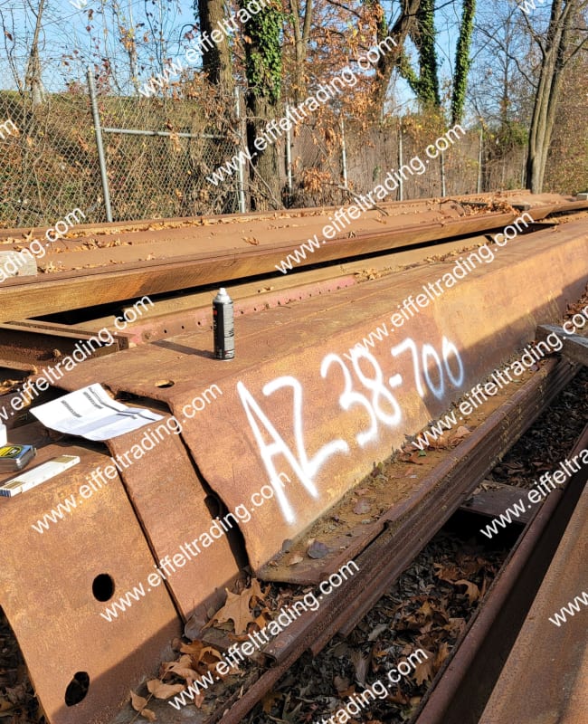 4 Pair of AZ-38 Sheet Pile at 25' Lengths-1