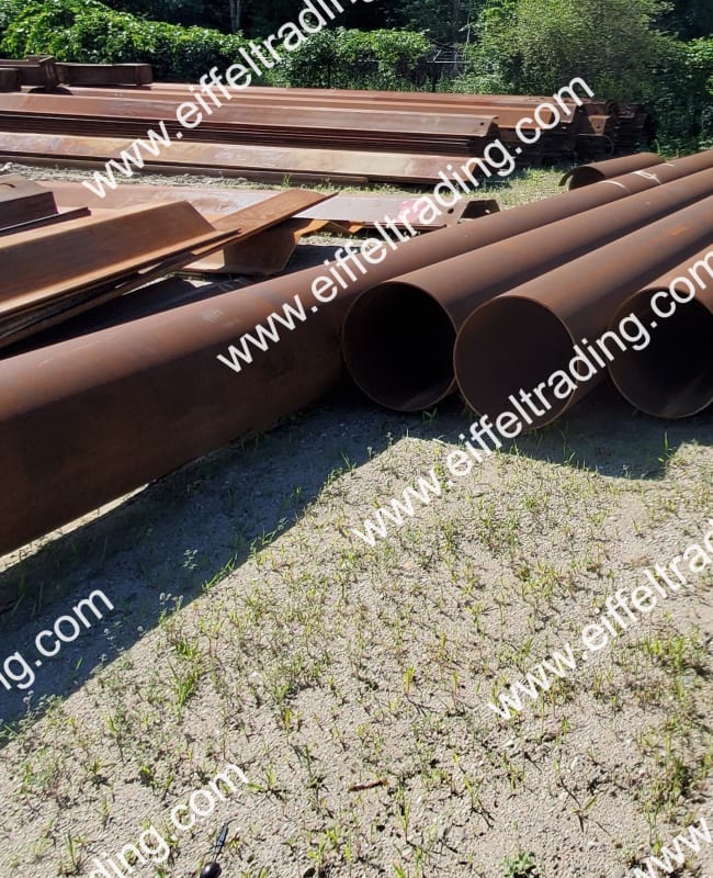 399LF of Surplus 24"x0.375" Pipe at 30' to 49'-3