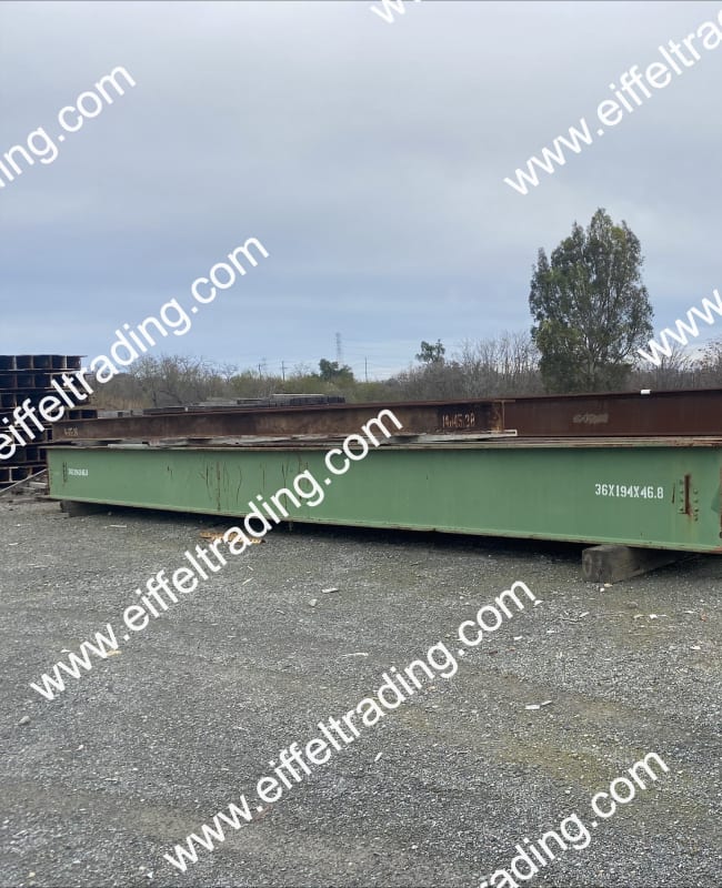 8ea. W36x194 Beams at 44.7' to 55.4' Lengths-1