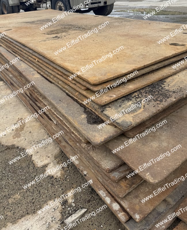 1" Used Steel Plates from 4'x7' to 10'x24'-1