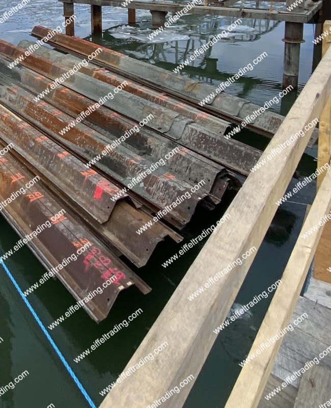 100 Pair of H1907 Sheet Pile at 50' Lengths-1