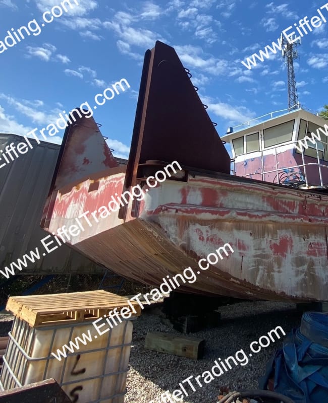 37' Steel Push Boat Hull-1