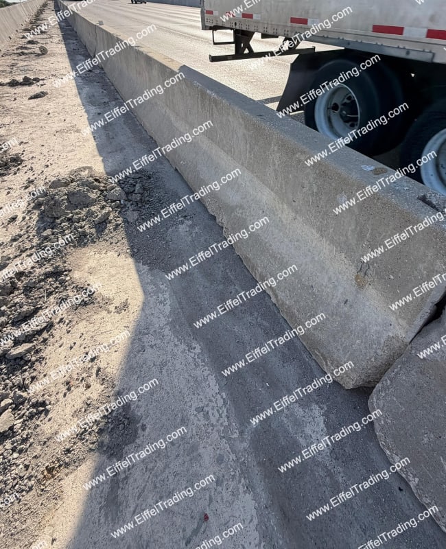 4,980LF of Used F-Shape Barrier Wall-1