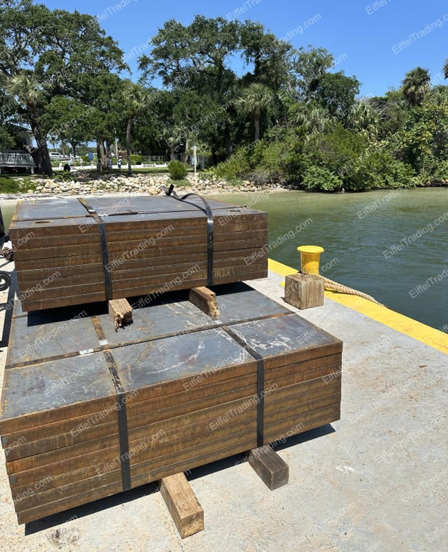 20ea. 2” 58M2 (48”x56”x2”) Steel Plates-1