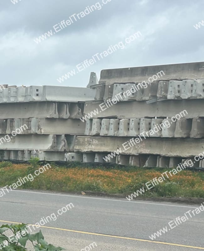 25,000LF of Used F-Shape Barrier Wall-1