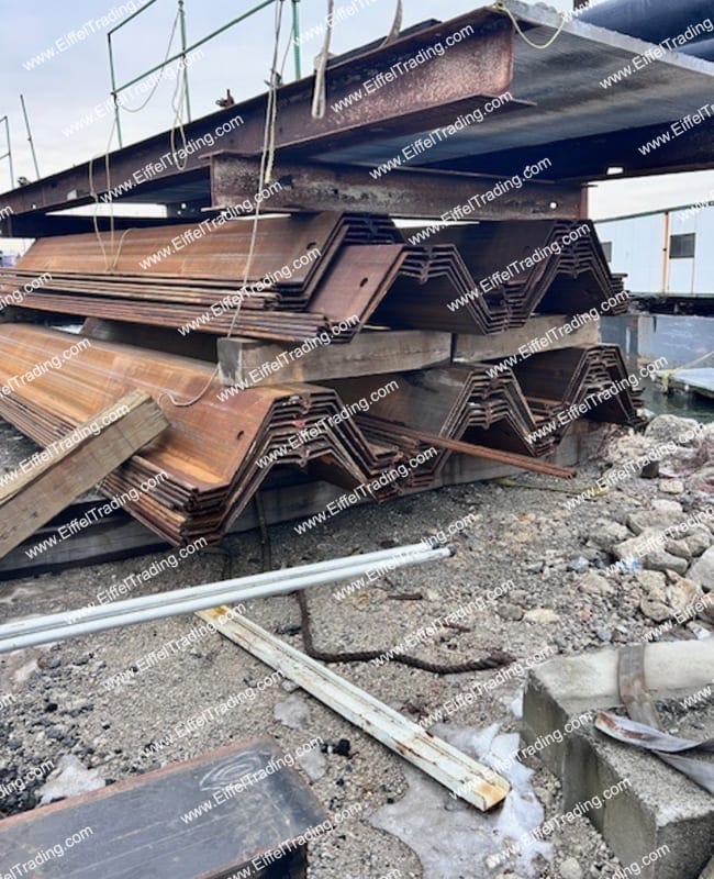 44 Pairs of Used AZ 27-800 Sheet Pile at 30'-1