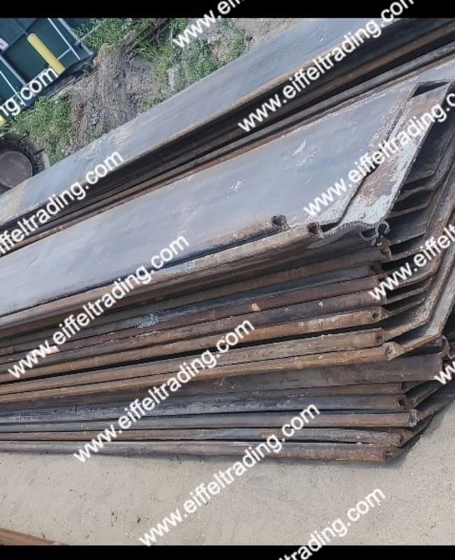 55 Singles of Used AZ12-700 Sheet Pile at 25'-1