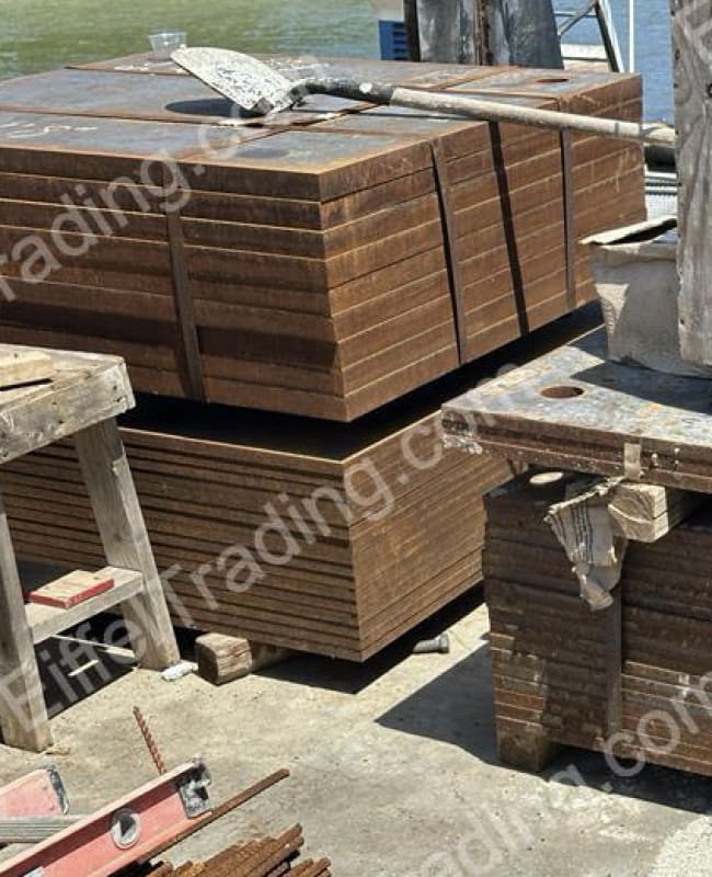 24ea. 2” 58M1 (54”x56”x2”) Steel Plates-1