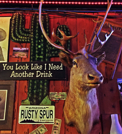 Rusty Spur Saloon - sign - 410x450