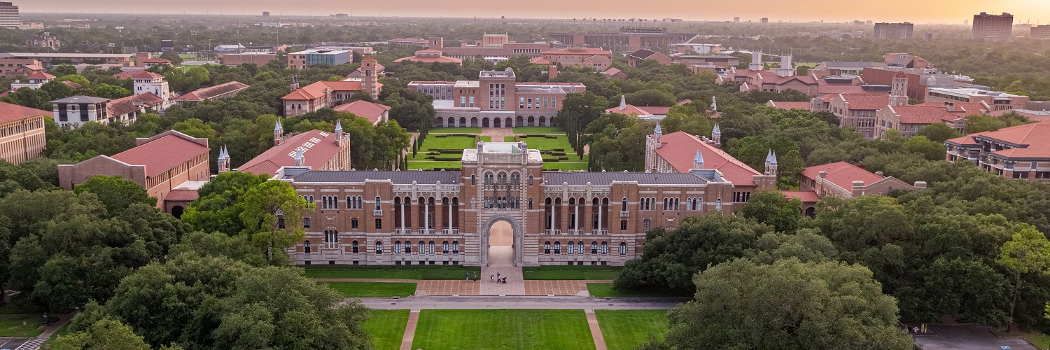 rice university campus aerial