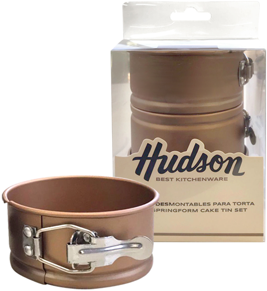 Set Repostería Kit Pastelería Moldes Hudson Cobre 4 Pzs