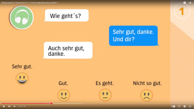 Miteinander in Österreich A1.1: Kommunikationsclip Lektion 1