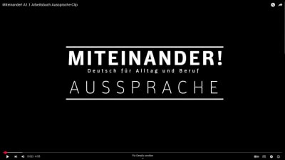 Miteinander! A1.1 Arbeitsbuch Aussprache-Clip
