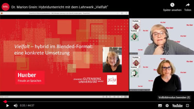 Dr. Marion Grein: Hybridunterricht mit dem Lehrwerk „Vielfalt“